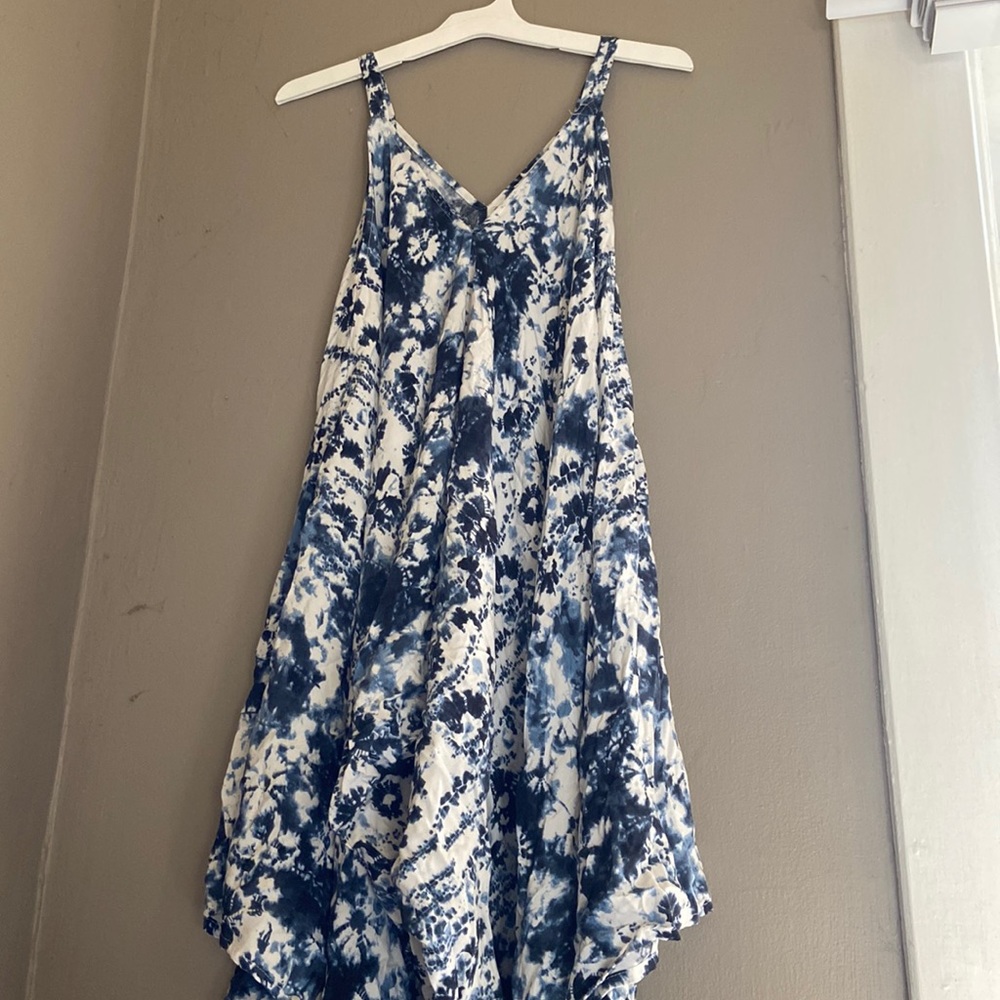 Tie dye blue Butterfly romper